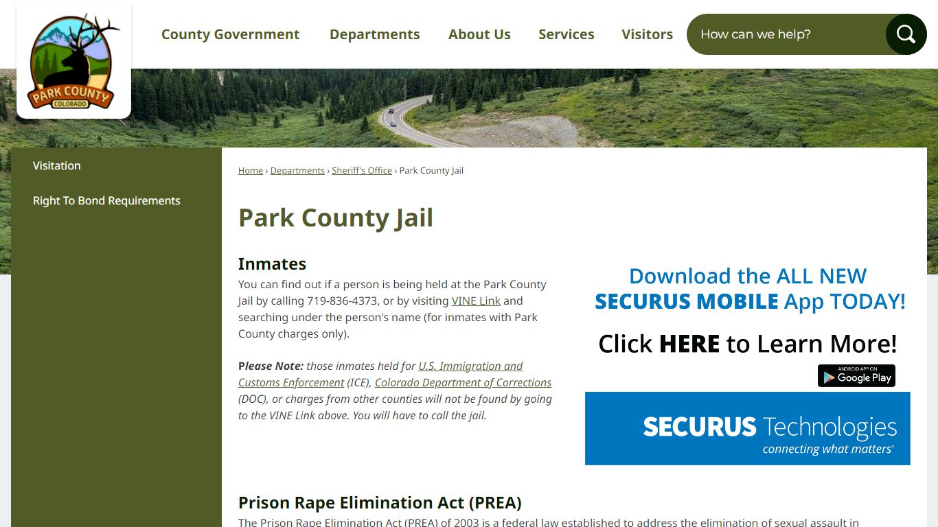 Park County Jail | Park County, CO