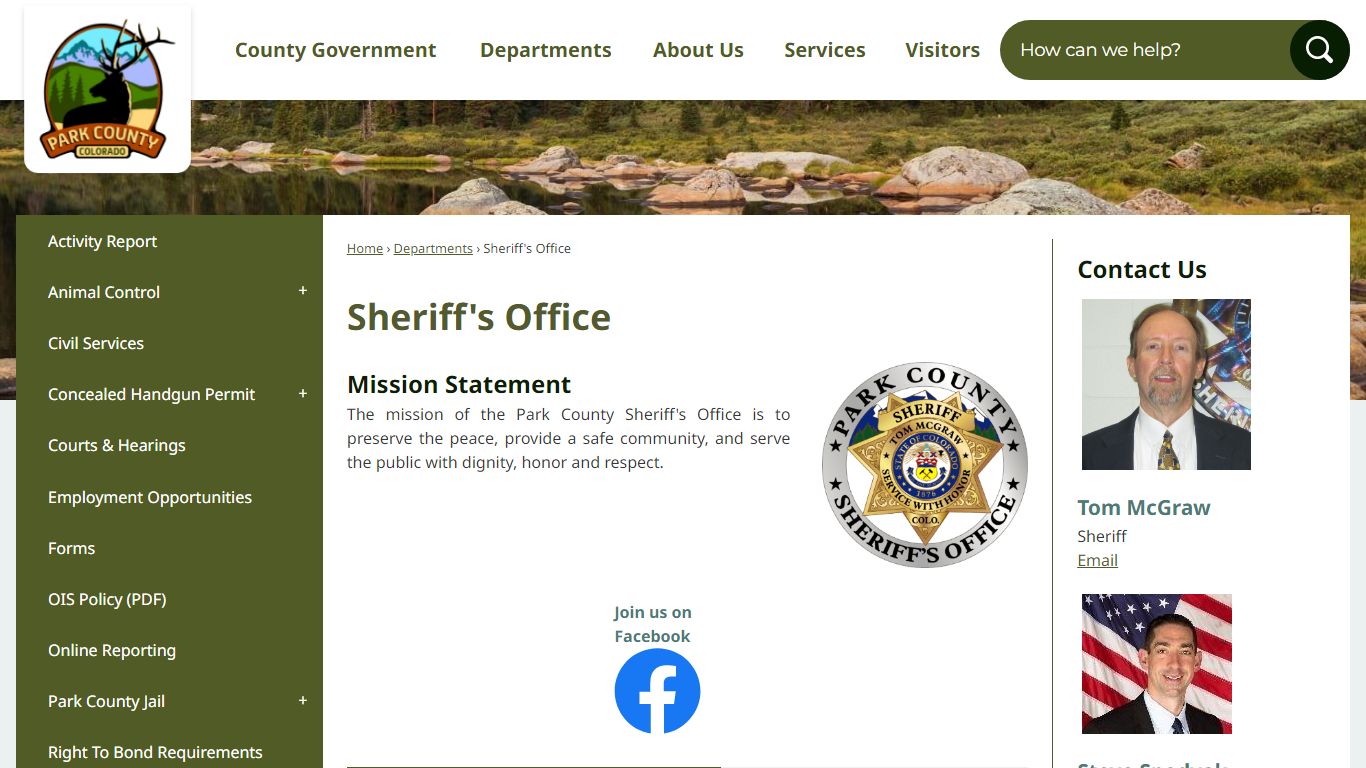 Sheriff's Office - Park County, CO