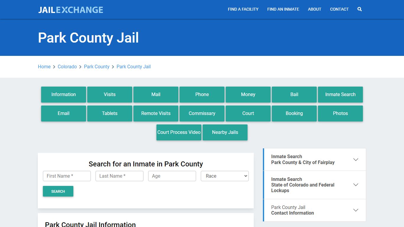 Park County Jail Roster Lookup, CO, Inmate Search - Jail Exchange